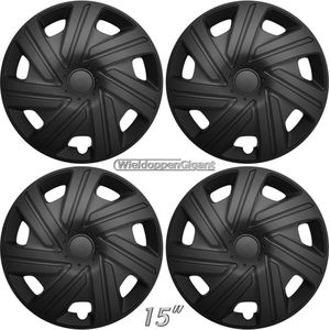 Wieldoppen CYRKON-B 15 inch MAT ZWART. Set a 4 stuks in doos (CONTROLEER UW BANDENMAAT en lees a.u.b. de onderstaande, uitgebreide tekst!)