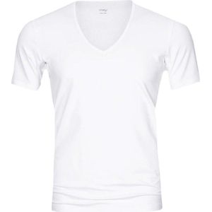 Mey - Dry Cotton V-hals T-shirt Wit - Heren - Maat XL - Slim-fit