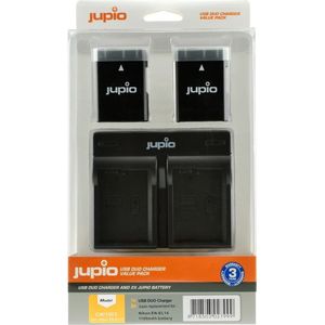 Jupio Kit - 2x Battery EN-EL14 1100mAh + USB Dual Charger