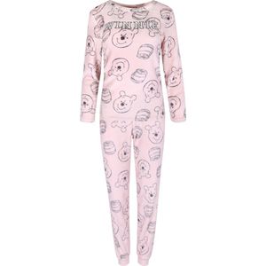 Winnie the Pooh Disney - Dames roze pyjama, fleece pyjama, lange mouwen, warm / XXS