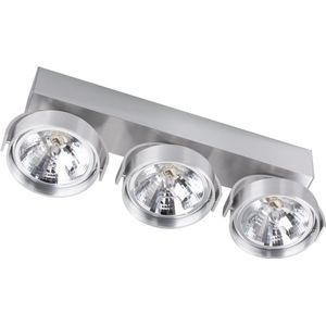 Modern Drievoudig Opbouwarmatuur Aluminium - 3x G53 max 50W - Incl. Osram driver en afdekplaat; excl. lichtbronnen