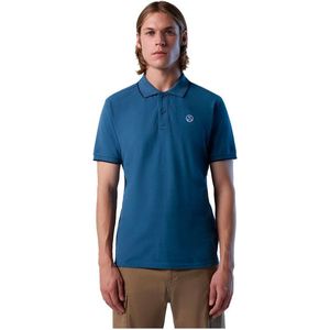 North Sails Graphic Polo Met Korte Mouwen Blauw XL Man