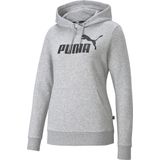 PUMA ESS Logo Hoodie FL Dames Trui - Lichtgrijs - Maat XL