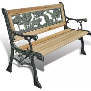 vidaXL - Kindertuinbank - 84 - cm - hout