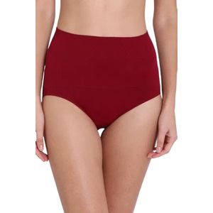 Hoogwaardige Dames Onderbroek / Ondergoed / Slip | Tailleslip | Hoge Taille / Stretch | Rood - L/XL