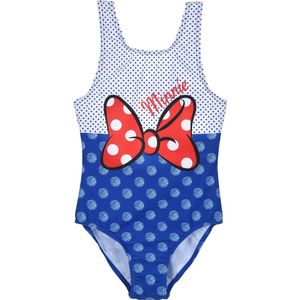 Minnie Mouse - Badpak - Blauw - 8 jaar - 128cm