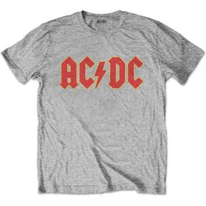 AC/DC - Logo Kinder T-shirt - Kids tm 8 jaar - Grijs