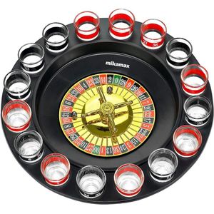 MikaMax Drinking Roulette Drankspel – Drankspel - Roulette Drinking Game - Luxe Cadeauverpakking - Incl. 16 Shotglaasjes