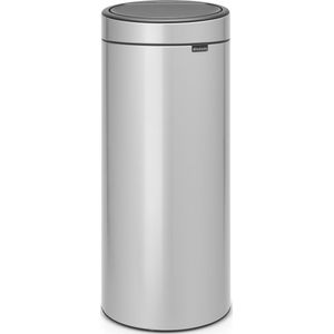 Brabantia Touch Bin Prullenbak - 30 liter - Metallic Grey