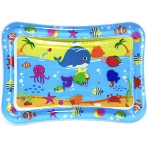 Opblaasbare D Zee Strand dieren buiktijdwatermat voor peuters, speelmat, speelgoed, plezier, activiteitencentrum, geschenken, peuters, babyspeelgoed voor 3 tot 12 maanden