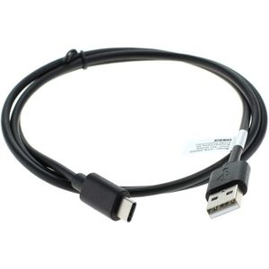 USB C naar USB A kabel - Data en laadkabel - 1 meter - Zwart