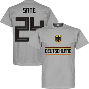 Duitsland Sané 24 Team T-Shirt - Grijs - XXXL