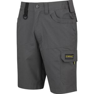 STØRVIK Ron Ripstop Korte Werkbroek Heren - Ademend Werkshort - Lichtgewicht Werkbermuda - Werk Short - Maat 2XL - Antraciet Grijs