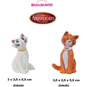 Disney - set van 2 speelfiguurtjes  Duchess en Thomas O'Malley - Aristocats - 5 cm - Aristokatten