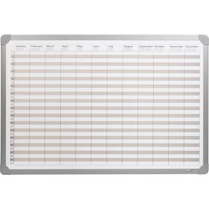 DESQ® Jaarplanner | Magnetisch | Aluminium Frame | 60 x 90 cm