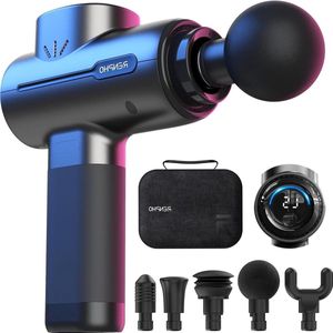 Massage Pistool diep weefsel rugmassagegeweer Stimulator met USB C-Opladen voor Spiermassage Ontspanning - Beste Cadeau voor Familie - Zwart