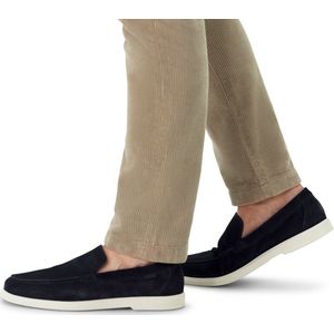 Manfield - Heren - Navy suède loafers - Maat 40