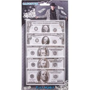 500x Speelgoed geld nep dollars van papier - Speelgoed - Winkeltje/bankieren spelen - Nepgeld - Speelgeld - Dollar biljetten