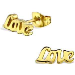 Montebello Oorbellen Bao G - 316L Staal - Love - 5 x 11 mm