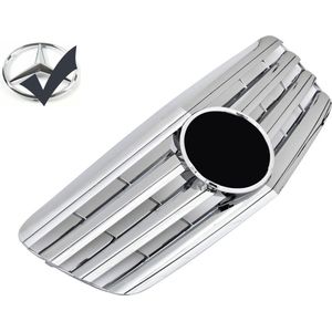 Grill Sport Kühlergrill passt für Mercedes W211 S211 E 04/2006-2009 Chrom