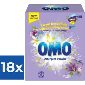 Omo Waspoeder Lavendel 100 Wasbeurten - Voordeelverpakking 18 stuks
