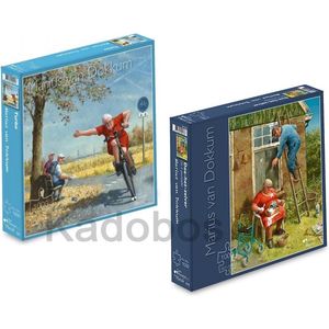 2x puzzel 1000 pcs Marius van Dokkum - Turbo - Doe het zelver