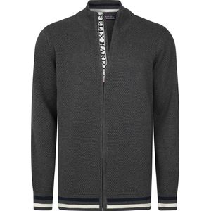 Felix Hardy Gebreid Vest - Cardigan 100% Katoen - Coltrui Heren Antraciet - M