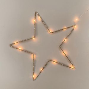 Sterlamp - 40 cm - Sterlampje goud - Kerst - kerstversiering - Christmas - 40 cm - babykamer - kinderkamer - Nachtlamp - Metaal - cadeau - versiering
