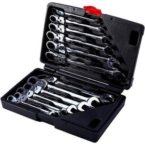 Ratelsleutelset 8-19 mm 12-delig met cassette - HTML content nodig .