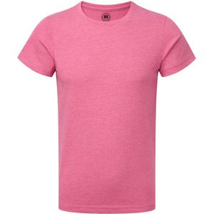 Russell Childrens Boys Korte mouw HD T-Shirt (Roze Mergel)