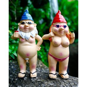 Kabouter Middelvinger - Kabouter - Tuinkabouter Grappig - Tuinkabouter - Middelvinger - Kabouter Beeld - Kabouter Fuck You
