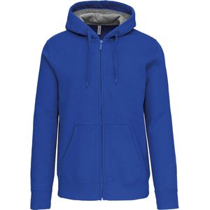 Kariban Hooded sweater met rits K444 - Light Royal Blue - XXL