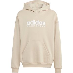 adidas Sportswear Fleece Hoodie Kids - Kinderen - Beige- 128