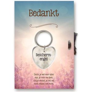 Gelukshart Sleutelhanger Giftcard  Bedankt