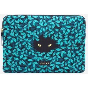 Casyx - Spying Cat Laptophoes - laptophoes 15 inch - laptophoes 15 inch waterdicht - laptophoes 15 inch - Design - Kleurrijk