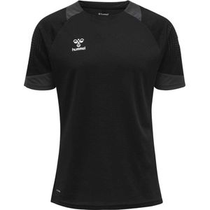 Hummel Lead Poly T-shirt Met Korte Mouwen Zwart 2XL Man