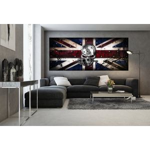 Alchemy Skull Union Jack Tattoo Photo Wallcovering