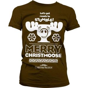 National Lampoon's Christmas Vacation Dames Tshirt -2XL- Merry Christmoose Bruin