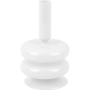 Present Time Kandelaar Sparkle Double Ring - Wit - Ø10cm - Scandinavisch,Modern