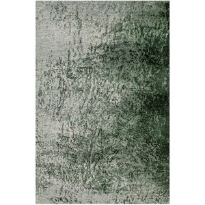 Vloerkleed Reflect met verbrand groen en wit antiek effect - 240 x 340 cm