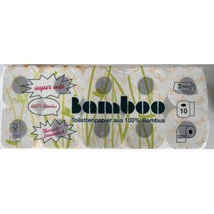 BAMBOO - Toilet Papier 60 Rollen 3 laags - 220 vellen per rol - Wit - 60 rollen wc papier - toiletpapier voordeelverpakking - toiletpapier 3 laags - wc rollen - toiletpapier - toiletpapieren