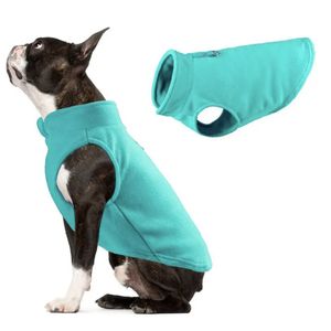 Fleece Hondentrui Turquoise - Warme hondentrui - Maat M - Ruglengte 30 cm en Borstomvang 40 cm
