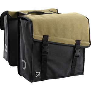 Dubbele Canvas Tas 101 Groen/Zwart