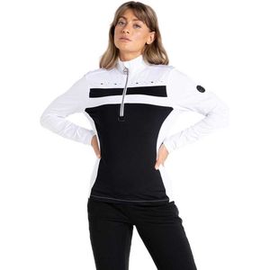 Dare2b Crystallize Core Stretch Ronde Hals Sweater Wit,Zwart 14 Vrouw