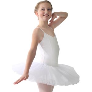 Dancer Dancewear® Tutu ballet kind wit | Balletpak met tutu | ""Pavlova"" | Maat 98/104 | 4 jaar