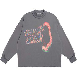 Billie Eilish - Neon Silhouette Longsleeve shirt - 2XL - Grijs