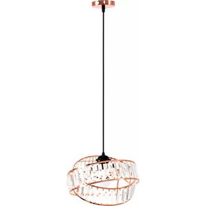 TooLight Hanglamp APP1105-1CP - E14 - 30 x 18 cm - Rosé Goud