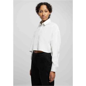 Urban Classics - Cropped Oversized Blouse - L - Wit