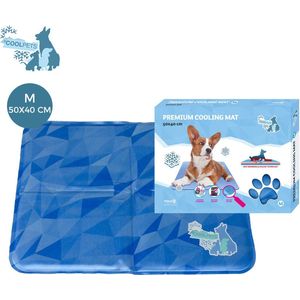 CoolPets Premium Koelmat – 50 x 40 cm – Maat M - Koelmat hond – Hondenmat voor verkoeling – Anti-slip mat – Non flow coolgel – Koelmat voor lang gebruik