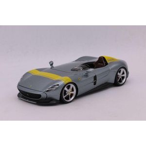 Bburago  Ferrari MONZA SP1 grijs/geel schaalmodel 1:24